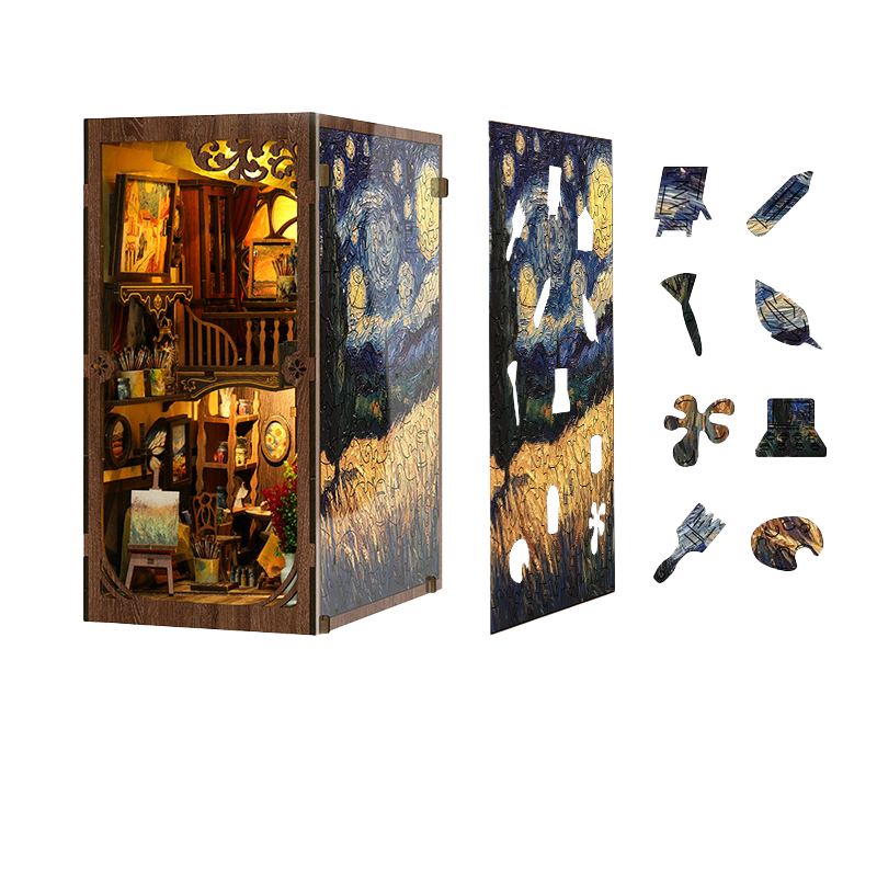 "A World Within The Frame" DIY 3D Wooden Book Nook