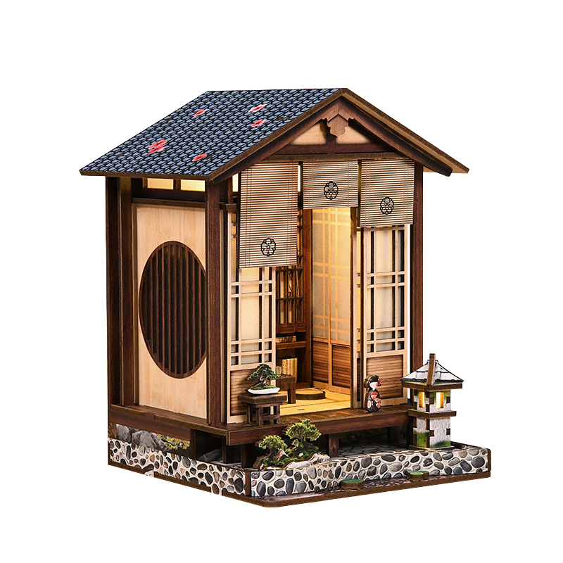 "Moss-Lantern Harmony Garden" DIY 3D Wooden Book Nook