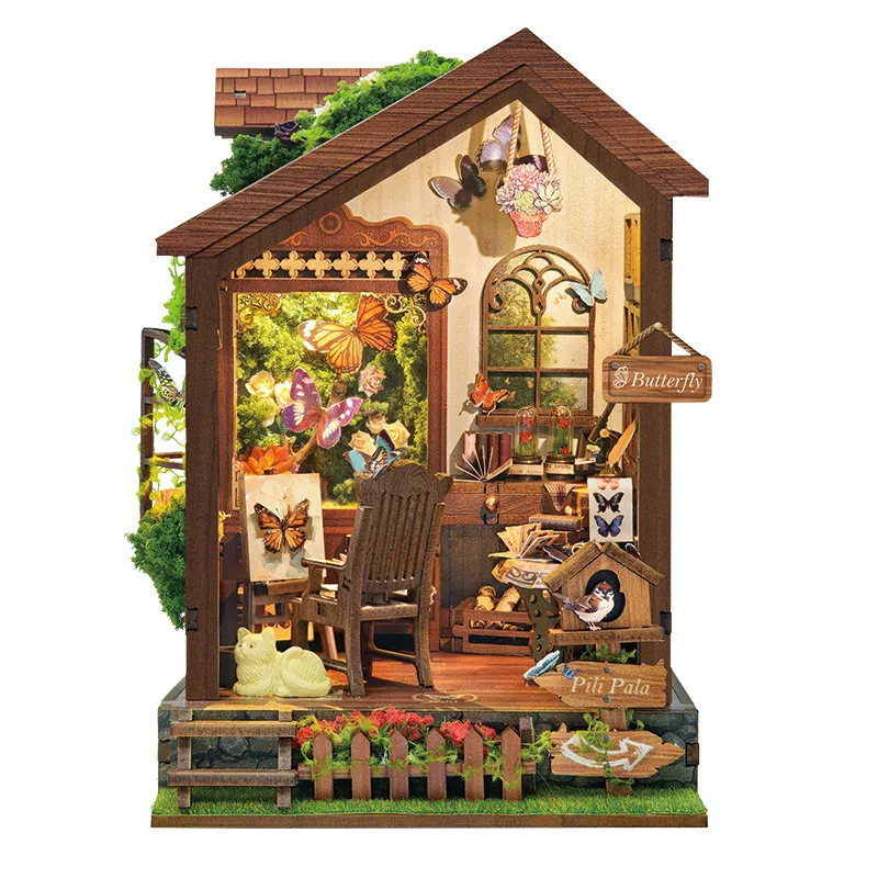 "Butterfly House" JoinCon DIY 3D Wooden Book Nook