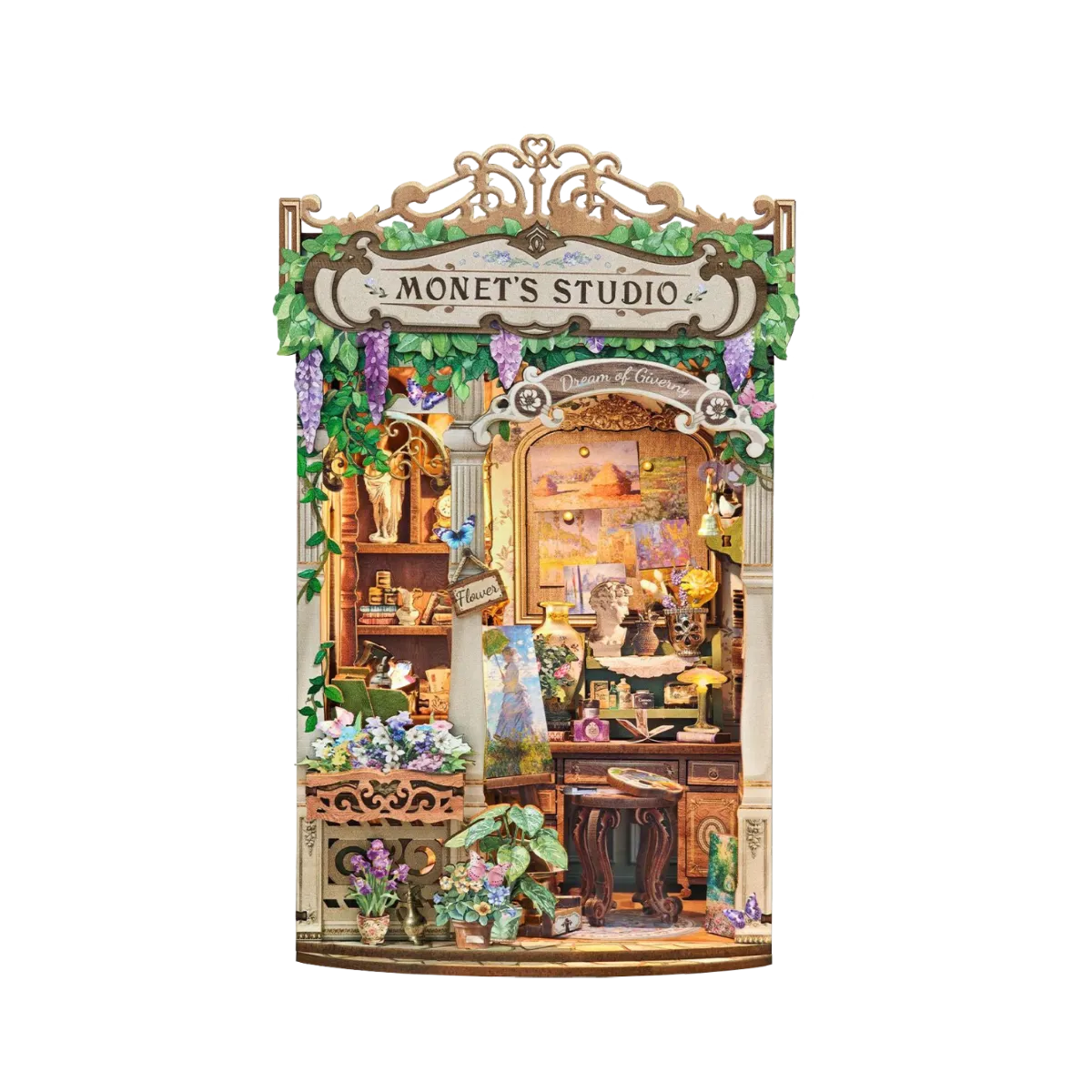 "Monet's Impression" DIY 3D Wooden Book Nook